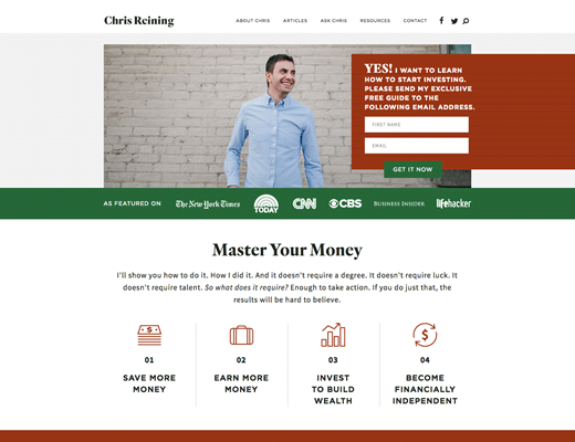 Chris Reining - chrisreining.com website